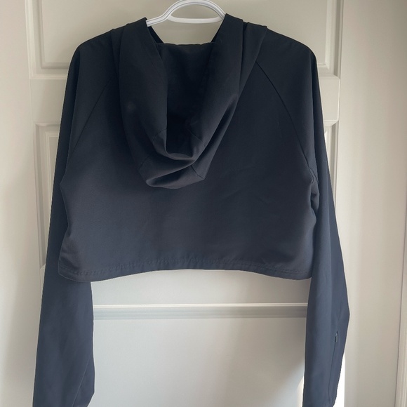 Black Gym Shak Cropped Hoodie - Large - Picture 2 of 3